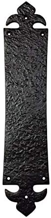 Нажимная плоча Adonai Hardware Ispah от Черно Антикварен желязо - С Черно Прахово покритие