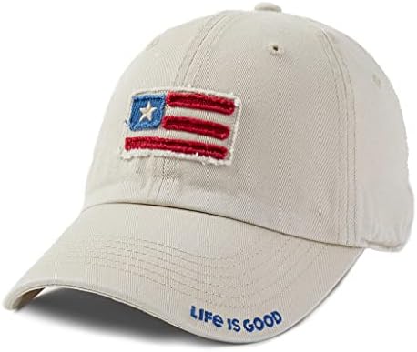 Life is Good - Унисекс, Изодранная на Парченца бейзболна шапка с Флага на сащ