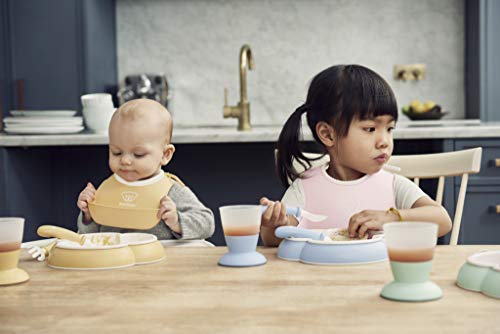 Детска чиния BabyBjörn, Лъжица и вилица, 2 Комплекта, Пудрово-зелен