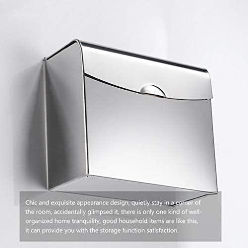 Кутия за съхранение на Кутии за Тоалетна хартия DOITOOL, Водонепроницаемое Монтиране на стена, Метална Поставка за Хартиени Кърпи