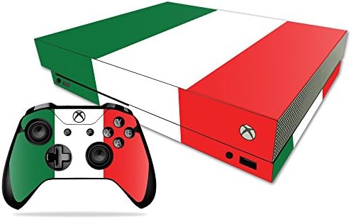 Корица MightySkins, съвместима с Microsoft Xbox One X - Флаг на Италия | Защитно, здрава и уникална Vinyl стикер | Лесно се нанася,