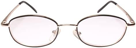 Очила за четене в Златна Рамка с Класически Ретро Пружинным тръба на шарнирна Връзка с Овална Форма 1,75 инча