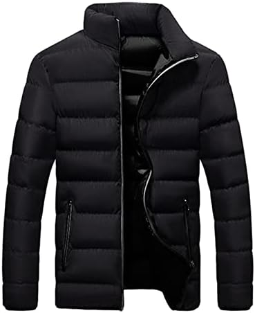 WENKOMG1 мъжки naka яке с подплата, зима-есен, топла горна дреха с качулка с цип, ветрозащитное уютно упаковываемое лек слой
