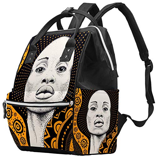 Раница-чанта за Памперси с участието на Жените на Африканското Племе LORVIES, Многофункционална Раница За Пътуване с Голям Капацитет