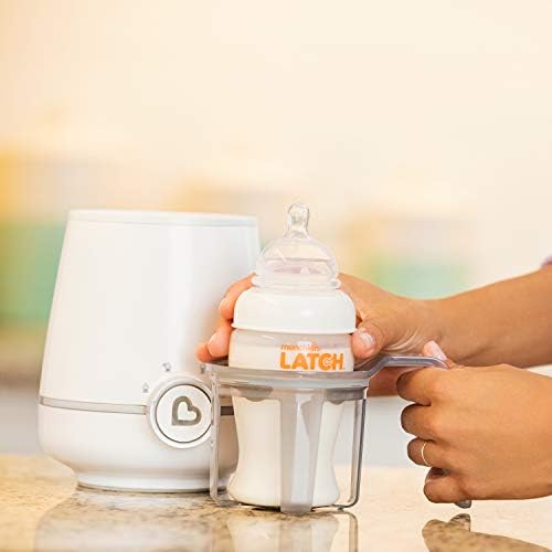 Нагревател за бебешки шишета Munchkin® Shine™ от Неръждаема стомана, Бял / Сребрист