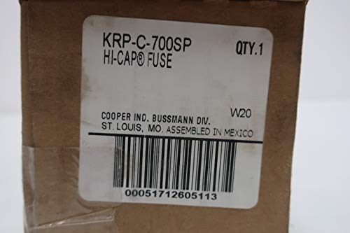 Патронный предпазител COOPER BUSSMANN KRP-C-700SP с ниски пикови напрежение Клас L 700A 600V-AC