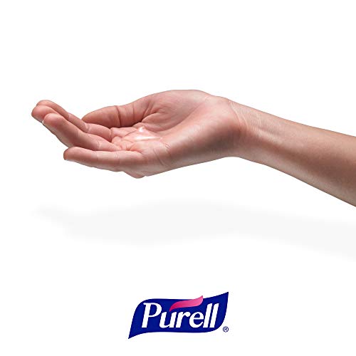 Purell Напреднал естествен дезинфектант за ръце на алкохолна основа от растителен произход с аромат на цитрусови плодове, във флакон с пищност и обем 12 течни унции (оп