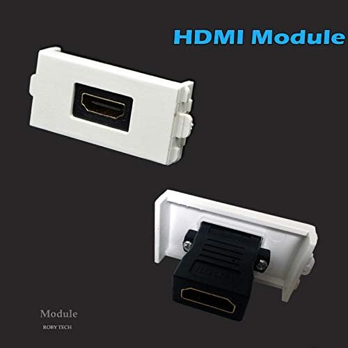 Стенни панела с 2 модула LC Дуплекс + HDMI, Оптичен Трапецеидальные Съединители Jack/Plug Монтиране на стена на Кутията на предния