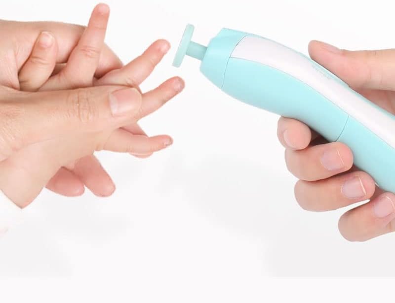 Комплект за грижа за детски ноктите 2 в 1 | Детска електрическа Машинка за нокти | Включва Сигурна Електрическа Детска пилочку за