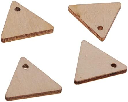 ＫＬＫＣＭＳ 100 Бр 20 мм Непълни Празни Дървени Детайли Триъгълна Форма Подарък Тагове Дърво на Желанията Тагове Желания