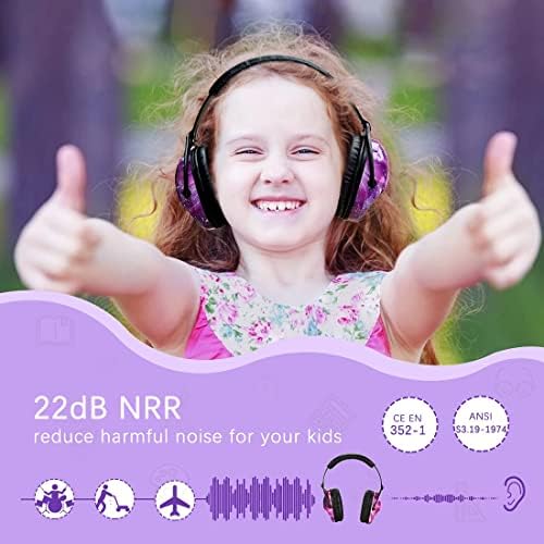 ZOHAN Kids Ear Protection 3 опаковки, Защитни антифони за защита на слуха, са за деца със Сензорни проблеми, Слушалки с Регулируем