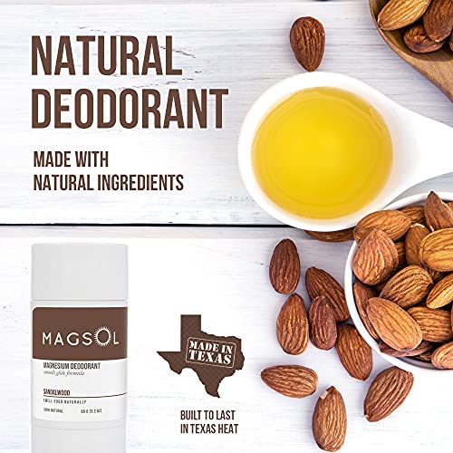 Натурален Дезодорант MAGSOL за мъже и жени - Мъжки Дезодорант с магнезий - идеален за Сверхчувствительной на кожата, Дезодорант