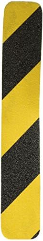 Горната лента RE625YB Жълто-черна, 2 x 12, имат противоплъзгаща лента, (опаковка от 4 броя)