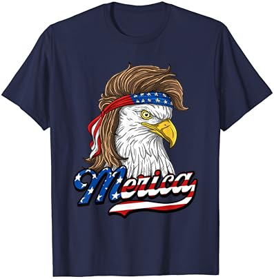 Тениска Merica - Патриотичен американски Орел Свобода - 4 юли