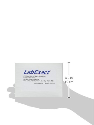 Плоска мембрана LabExact 1200521 от PTFE, Хидрофобен, 0,8 микрона, 5,5 см (опаковка по 25 парчета)