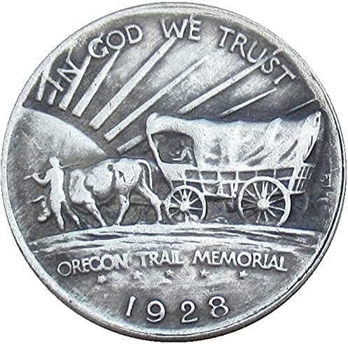 Американската Възпоменателна Монета в Полдоллара 1928 г., Чуждестранна Копие, сребърно покритие