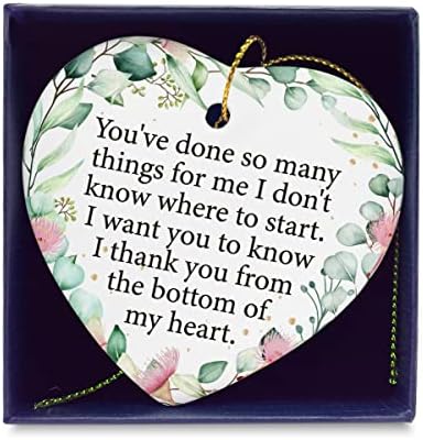 Благодаря Ви от Сърце Керамични Украси 3 Дружба Окачен Керамични Украшение във формата на Сърце Плака Знак Украшение На паметта