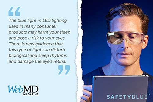 Очила Sleep Savior ® Fitover Glasses - анти-сини и зелени блокер очила | Подобряване на нощния сън и намаляват напрежението в очите