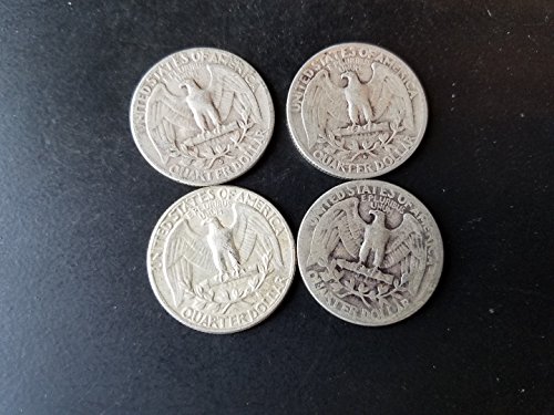 1932 Различни марки мента - Сребърни Вашингтонские четвертаки 1964 4-монети, деноминирани 1,00 долара-по една на всеки десетилетия,