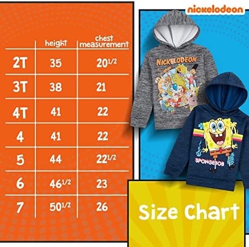Nickelodeon/ 2 комплекта Меки Флисовых толстовок Paw Patrol Спондж Боб и Ругратс за момчета, Леки Пуловери с графичен дизайн