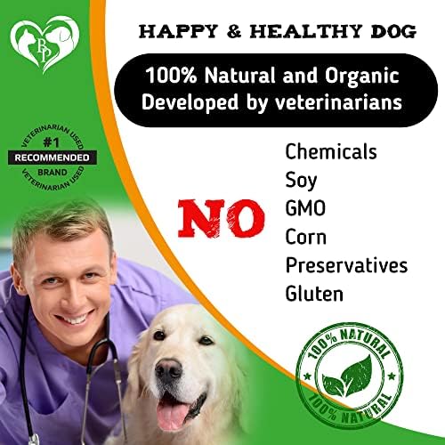Дъвчащи таблетки за кучета от бълхи и кърлежи - Революционно Пероральное препарат против бълхи за домашни любимци и Цялостен Мултивитаминен комплекс -Натурални дъ