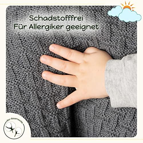 Детско одеало Sonnenstick от памук, произведено в Германия (40 x 35,5 инча)