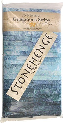 Градация на Стоунхендж Mystic Midnight Stone Stripes 40 2,5-инчови ивици Jelly Roll Northcott
