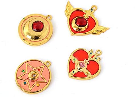 Sailor Moon Моряшка Претти Мун Sentinel 12шт Cosplay Ключодържател Колие Играчка, Златен, един размер