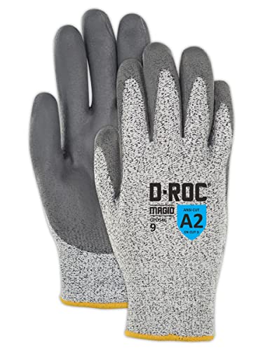 Работни ръкавици MAGID общо предназначение Dry Grip Level A2, Устойчиви на гумата, 12 PR, С антиоксидантна полиуретанова боя С покритие, Размер 7 /S, за Многократна употреба, 13-ка?