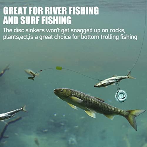 Dr.Fish 5/10 Опаковка Риболовни Монетни Зареден Диск За Печат Риболовни Оловни Тежести