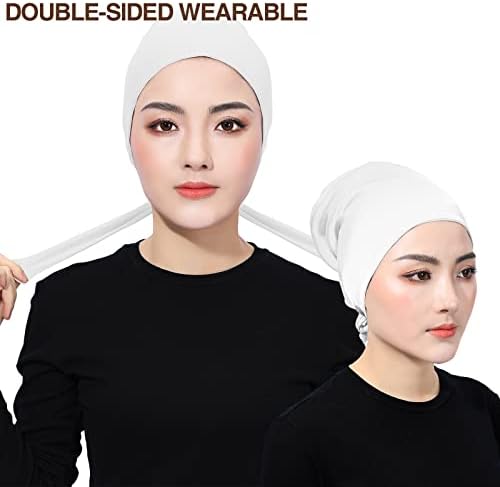 Долната част на хиджаба с подплата от копринен сатен PeacePray, Нескользящий шал за подчертаване на хиджаба премиум-клас, регулируем плътност по ваш вкус