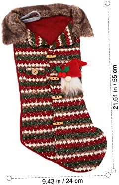 Homoyoyo Коледни Чорапи Възли Чорапи Чанта за подаръци, Дядо Коледа Bolsas Navideñas para Окачени Чорапи за Камината Празнични Чорапи