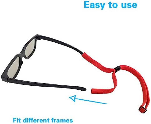 6 Опаковки Ремъците за очила за спорт Регулируем Фиксатор точки, Универсална Засаждане, Въженият Хонорар за Очила, Ремък за притежателя,
