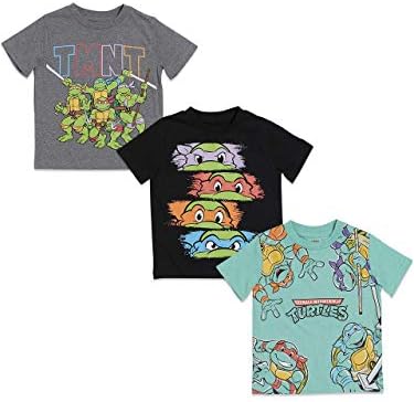 Nickelodeon Teenage Mutant Ninja Turtles 3 Опаковки Графична Тениски С Къс ръкав