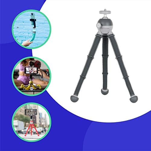 Комплект JOBY PodZilla Medium, Гъвкав статив с за монтиране на телефона на 360 градуса, статив за телефон от създателите на GorillaPod, съвместим с iPhone, смартфони и екшън камери, с т?