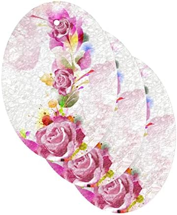 ALAZA 3D Розова Роза, Акварелни Натурални Гъби, Кухненски Целлюлозная Гъба за миене на съдове, Санитарен възел и битова прибиране