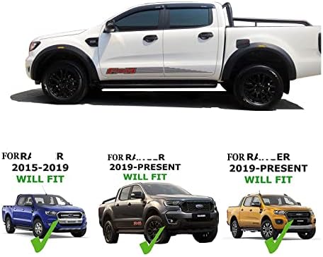 Led подкрылки ZHENGJC, Калници на Колесната арка, Крило, което е Съвместимо с Ford Ranger 2020 XL, XLT, Wildtrak 2020 2021 (Цвят: