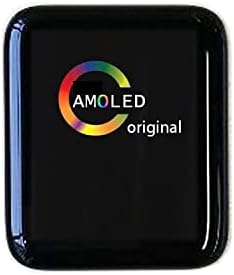 Amoled LCD дисплей за Apple Watch Серия 3 38 мм Мобилен Дигитайзер Сензорен Екран В Събирането на Подмяна на LCD дисплея Спортна версия с инструменти от BITANR (Черен)