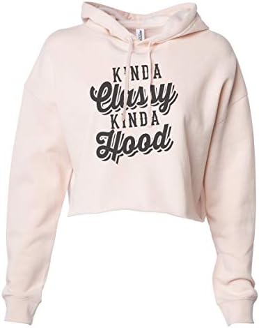 Най-забавната Женска Укороченная hoody Kinda Classy Kinda Hood Royaltee лирично стихотворение Collection