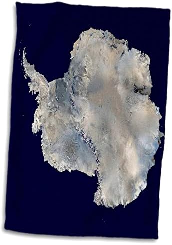 Триизмерно изображение на картата на Антарктида С въздушен кърпи (twl-243804-1)