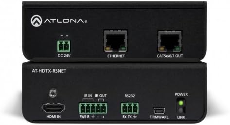 Atlona Technologies at-HDTX-Скоростна RSNET HDBaseT TX за свързване на HDMI кабел с Ethernet