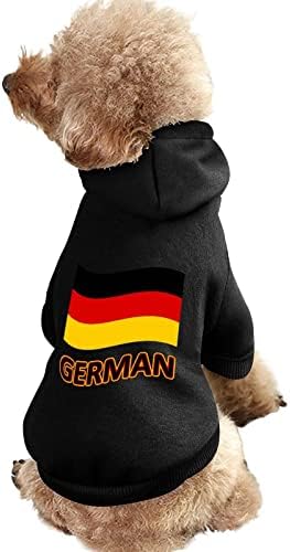 Куче с Флага на Германия, Твърди Риза, Модерен Костюм за Кучета с Кепкой, Аксесоари за Домашни Любимци