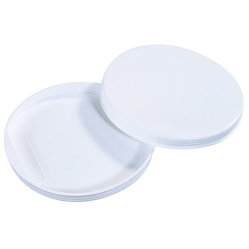 Пластмасови капачки Aviditi за пощенски тюбиков с диаметър 5 см, Бели (100 опаковки)