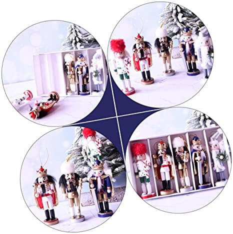 PRETYZOOM 5 бр. Стилен Сцена Изискан Коледен Лешникотрошачката Цветни Кукли на Декорация на Коледна Фестивала Декори Стайни Дървени Фигурки Тематични Кукла, за Декорац