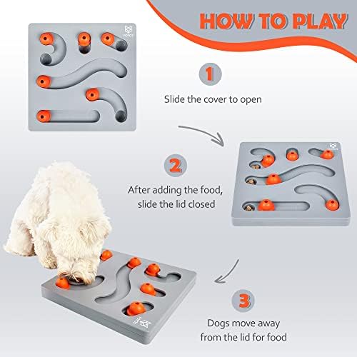Играчки-Пъзели за Кучета HUIESEN, Играчки-Пъзели за Хранене на кучета за Тренировка IQ и Умствено Обогатяване, Интерактивни Играчки-Пъзели за Лакомство за Кучета, Умств