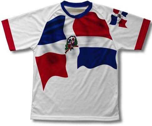 Техническа тениска с Флага на Доминиканската Република ScudoPro за мъже и Жени