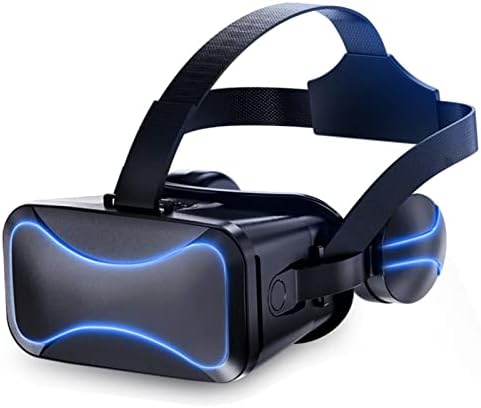 NUOPAIPLUS VR Слушалки, 3D VR Очила VR Слушалки Костюм Шлем за Виртуална реалност IMAX 、 Филми Играе、 Игри 、 Подарък ， Съответния Допълнителен Джойстик (Цвят: 4)