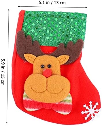 Homoyoyo 3 бр. Коледна декорация за Чорапи с шоколадови Бонбони, Bolsas Navideñas, Подаръци за стари хора, Пълнител за Отглеждане