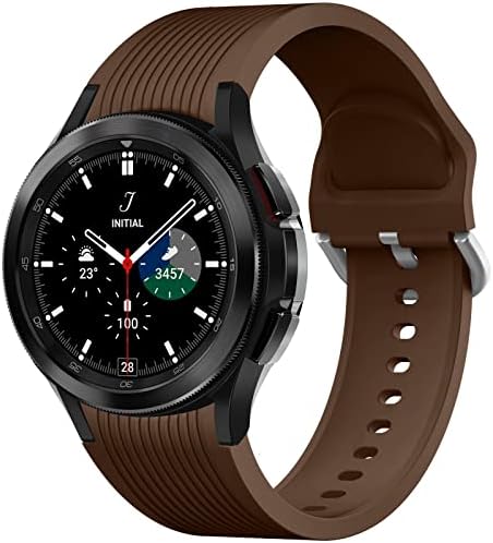 Каишка за часовник GrTrees, без пропуски, съвместим с Samsung Galaxy Watch 4 Band, мек силикон Взаимозаменяеми каишка, който е съвместим