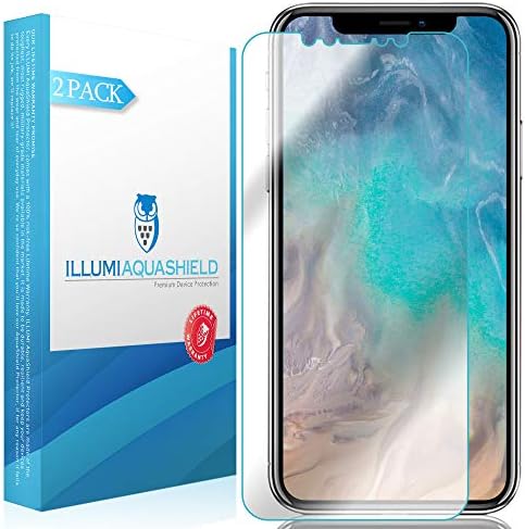 Защитно фолио ILLUMI AquaShield, което е съвместимо с Apple iPhone 11 Pro Max (6,5 инча) (съвместим с чехлами) (2 опаковки), без мехурчета, прозрачна гъвкава филм TPU с висока разделителна с